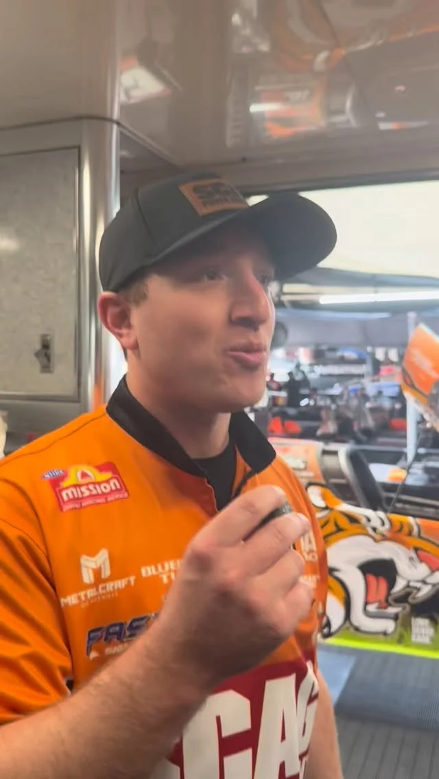 Pass the mic… actually maybe we should let SCAG power do the talking. 😂 #4WideNats 

@scagracing | @scagmowers | @nhra | @impactbymcs | @mactools38 | @mobil1racing | @mobil1 | @fasttz1 

#DragRacing #Nitro #NHRA #Dragster