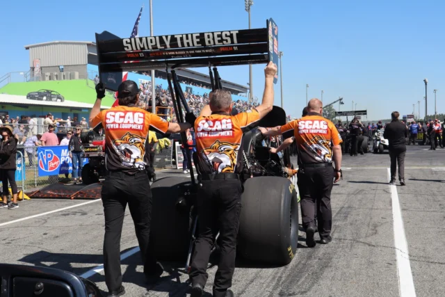 Earn your place in the lane. 

@scagracing | @scagmowers | @nhra | @impactbymcs | @mactools38 | @mobil1racing | @mobil1 | @fasttz1 

#NHRA #TopFuel #Dragster #DragRacing #Nitro