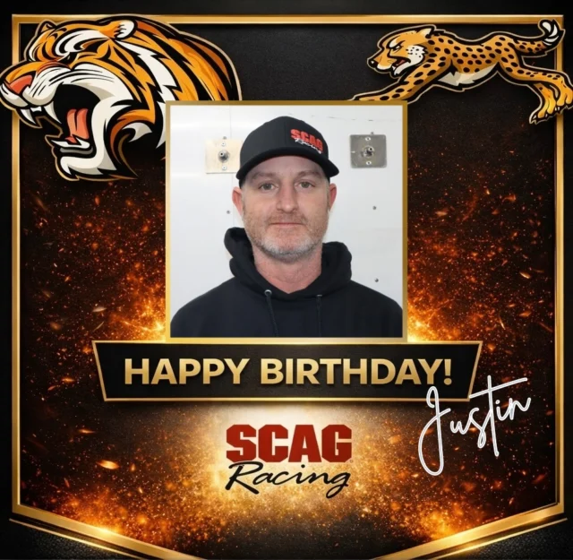 Over the weekend, our car chief Justin celebrated a birthday! His dedication and effort never go unnoticed. We hope he had a great day and will have an even better year ahead! 🎂