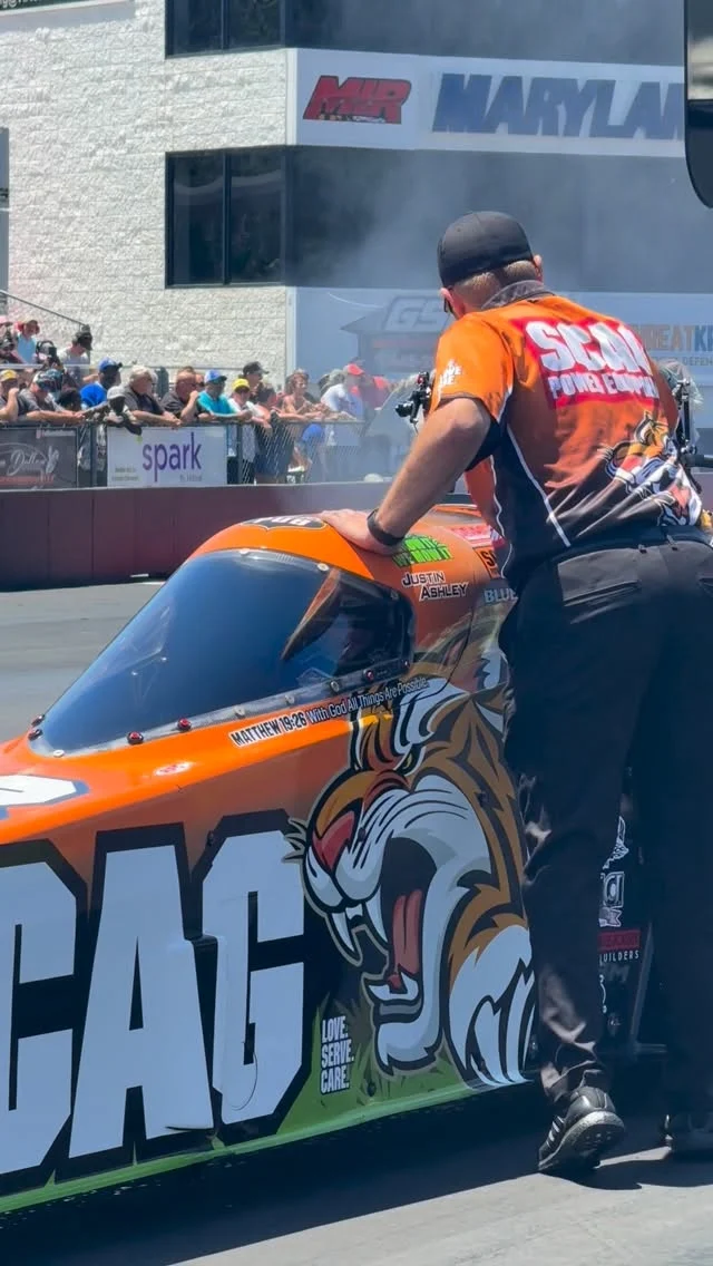 Today we worked our way into the top half of the field with a 3.81 during qualifying session three. That was a valuable run for positioning and information. But now we’ve shifted our focus to race day. It’s sure to be a great round 1 against my brother Antron Brown. Looking for our Scag Power Equipment Top Fuel Dragster to run smooth like a Turf Tiger. Qualified 8th. #PotomacNats

@scagracing | @scagmowers | @nhra | @impactbymcs | @mactools38 | @mobil1racing | @mobil1 | @fasttz1 

#NHRA #TopFuel #Dragster #Nitro