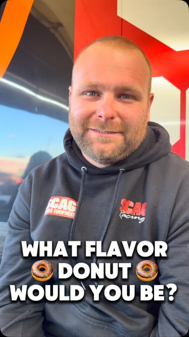 Next race’s question: are donuts dessert or breakfast? 🍩😵‍💫 #MidwestNats 

@scagracing | @scagmowers | @nhra | @impactbymcs | @mactools38 | @mobil1racing | @mobil1 | @fasttz1 

#DragRacing #NHRA #TopFuel #BreastCancerAwareness